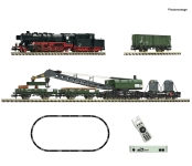 Fleischmann 5170004 - N - Digital-Startse, Dampflok BR 051 mit Kranzug, DB, Ep. IV - DC-Digital